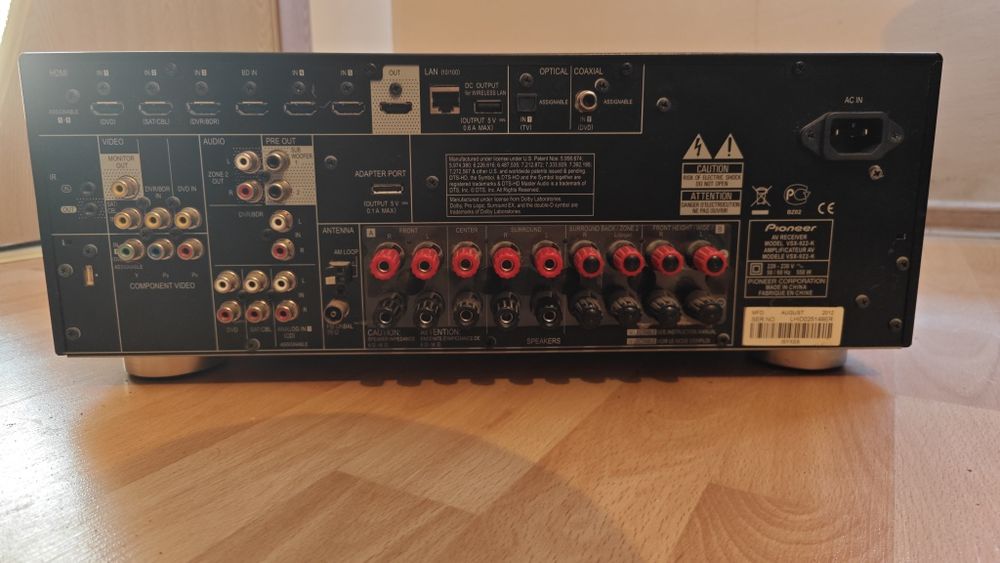 Ресивър PIONEER VSX922-k 7.2channel