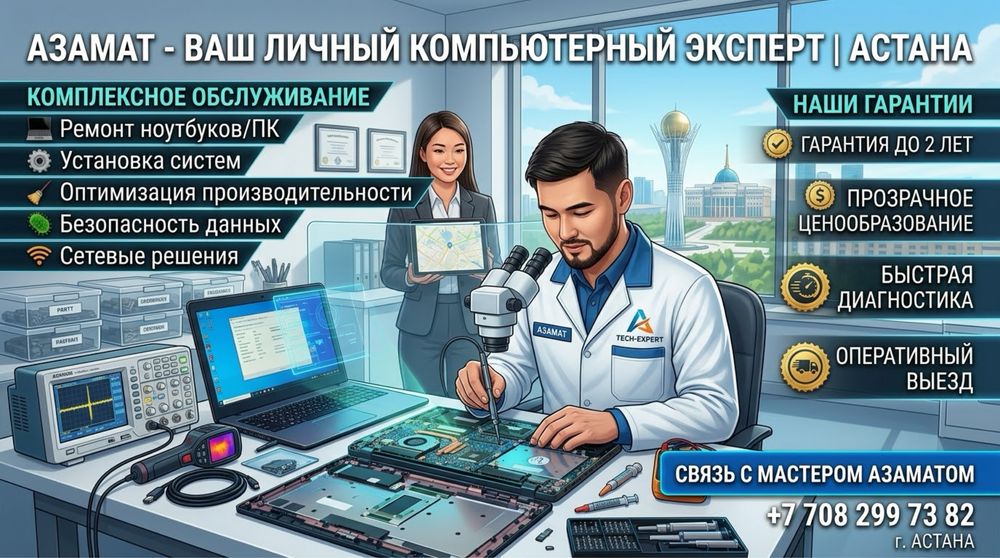 Ремонт компьютеров, ремонт ноутбуков, компьютерный мастер.