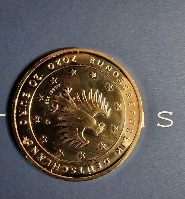 Юбилейна сребърна монета 925 с позлата 20€