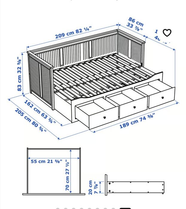 Divan extensibil Ikea