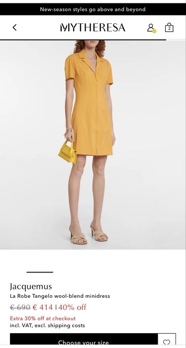 Jacquemus La robe tangelo рокля