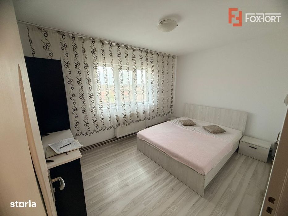 Apartament cu 2 camere si balcon de 4 mp, zona Buziasului