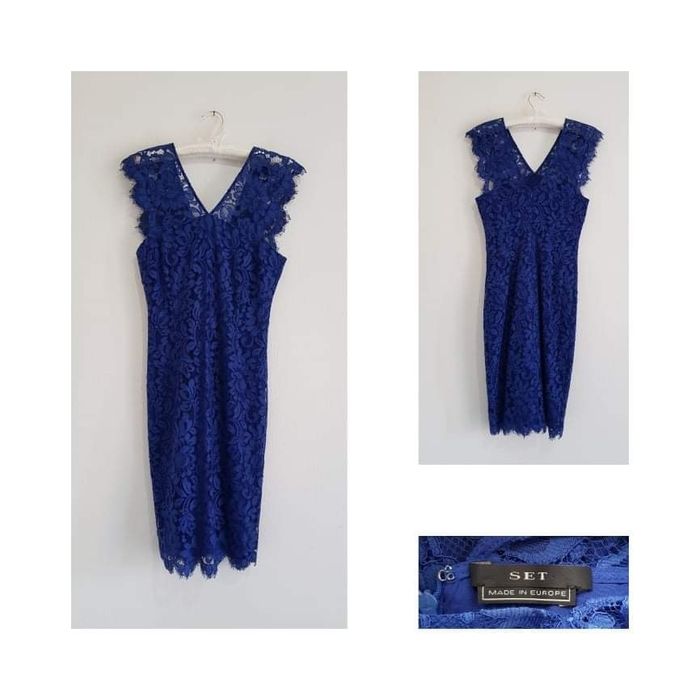 Рокля Set дантела лилава