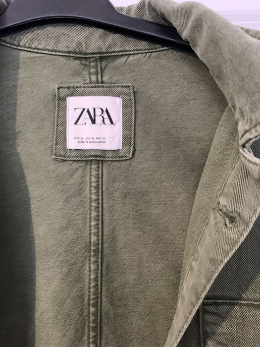 Camasa jean kaki Zara barbati/adolescenti