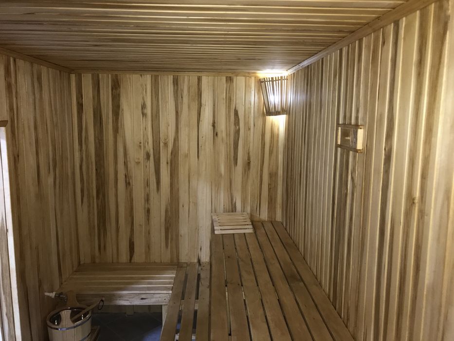 Банька на дровах с уличным бассейном