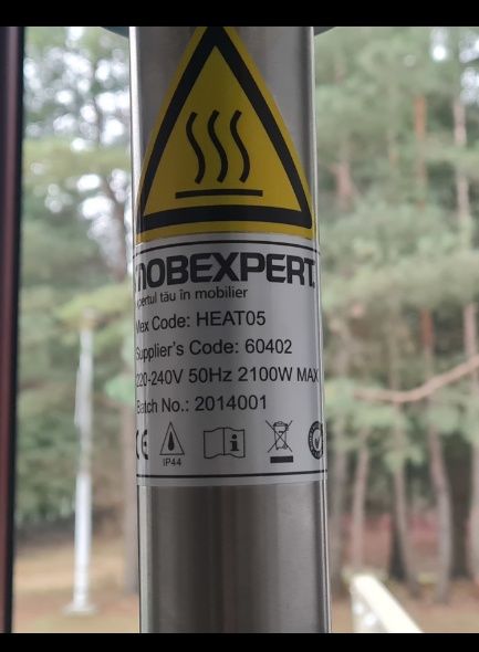Incalzitor electric terasa 2 buc 1000 lei