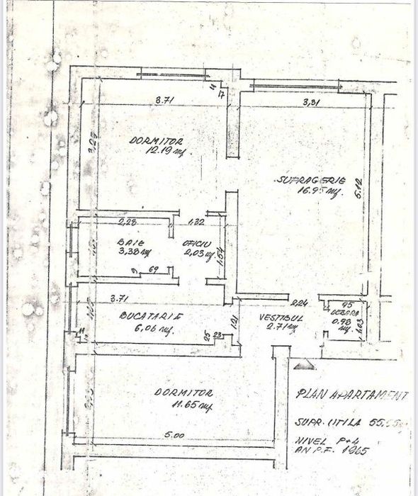 Apartament 3 camere 56 mp, centrala proprie, zona Piata, Campina – 7