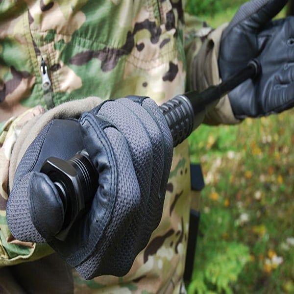 Baston telescopic profesional, Easy Lock ,toc rotativ, 61 cm, negru