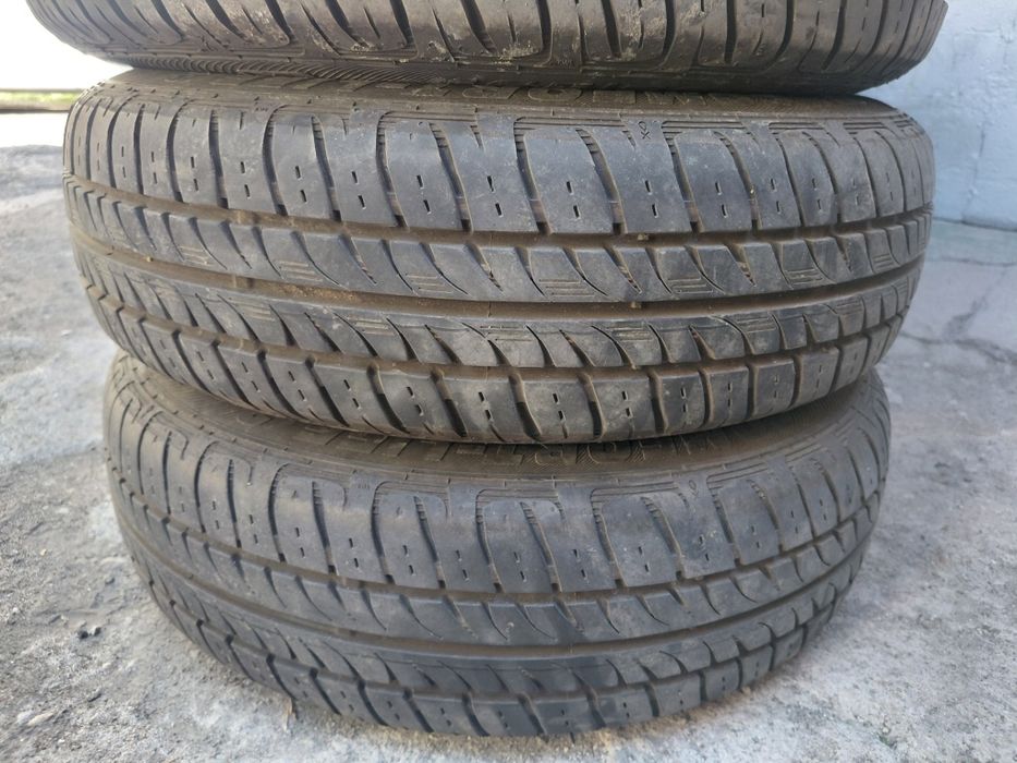 VW Polo  5×100-14" Жл.джанти с гуми+тасове