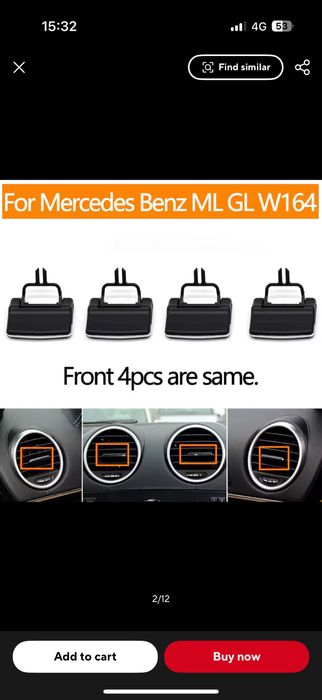 Чип за духалки чопче за въздух за мерцедес мл w146