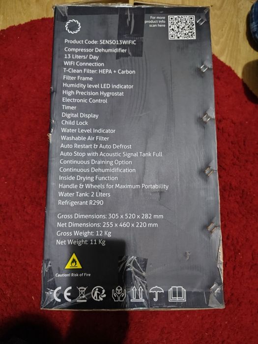 Vând dezumificator aer, în ambalajul original,absoarbe și praful,