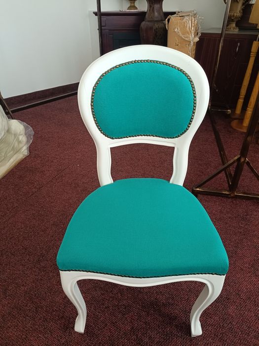 Scaune lemn masiv tapițate, model Hermes