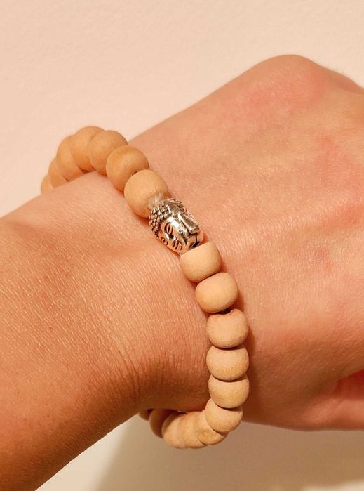 Set: Palo Santo bețișoare parfumate și brățară Buddha cu lemn santal