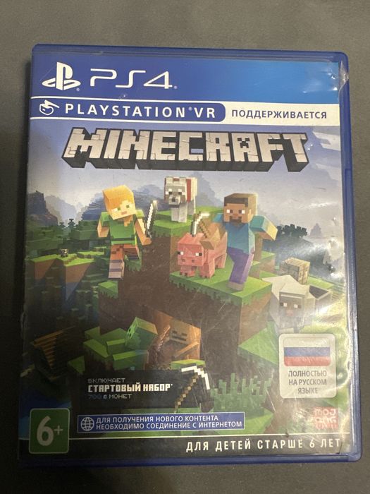 Playstation gams Minecraft и Mortal kombatx