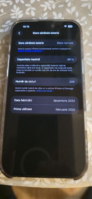 Vând I phone 16 pro max 521 Gb