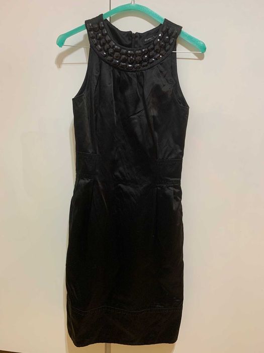 Rochie neagra de ocazie Massimo Dutti