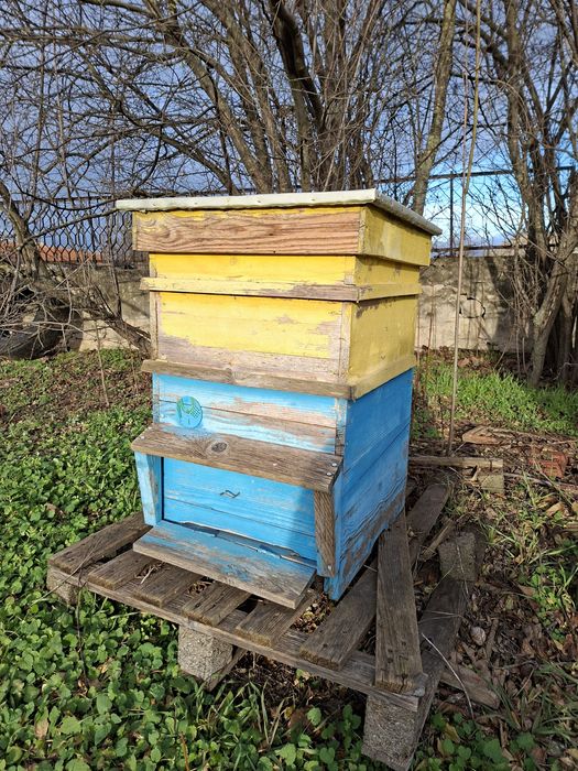 Ръчна центрофуга за мед и два използвани големи кошера