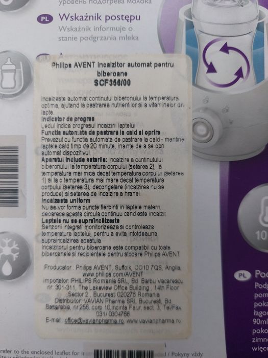 Încălzitor biberoane Philips Avent