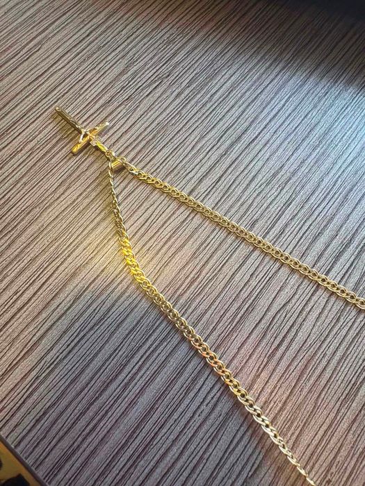 Нов! синджир с кръст 90€гр