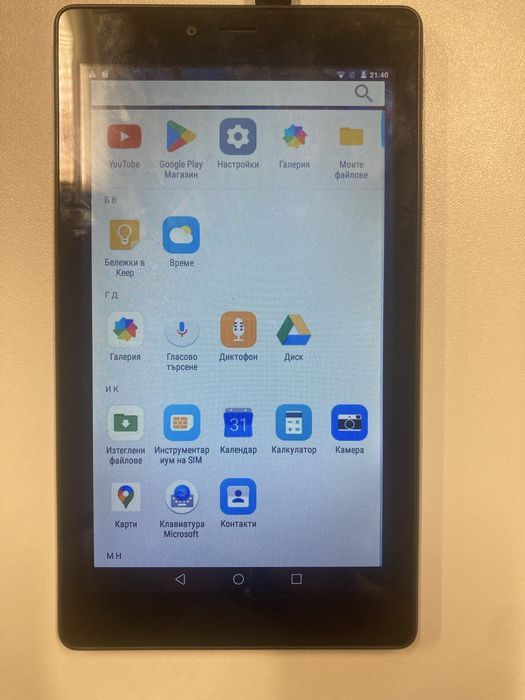 Таблет Alcatel Pixi4(7),отличен,СИМ