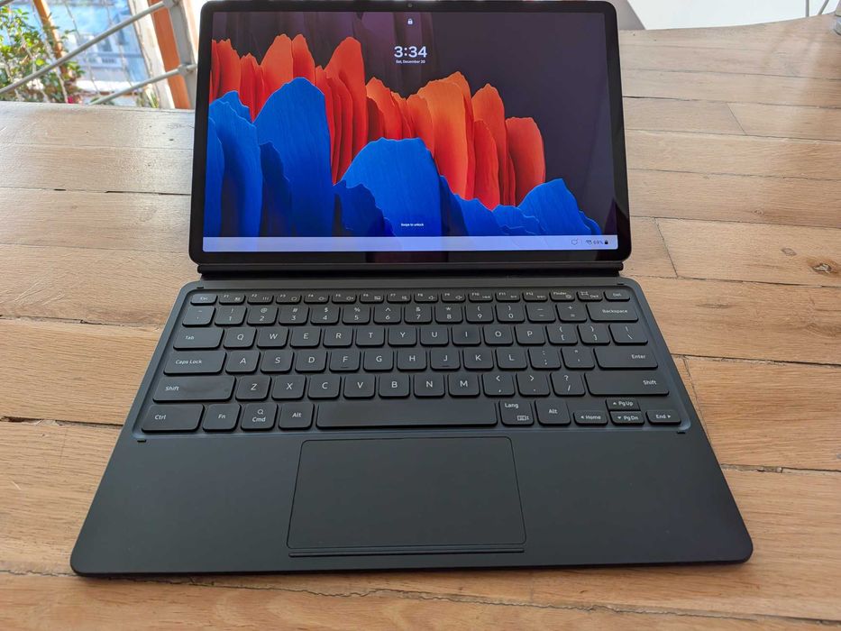 ТАБЛЕТ Samsung S7+ (WiFi) 128GB + 12.4" OLED + клавиатура + S-Pen