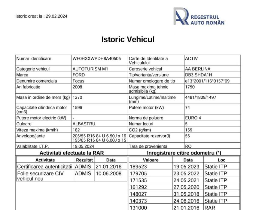 Ford Focus 2 Facelift | Benzină | 2008 | Euro 4 | Navigație