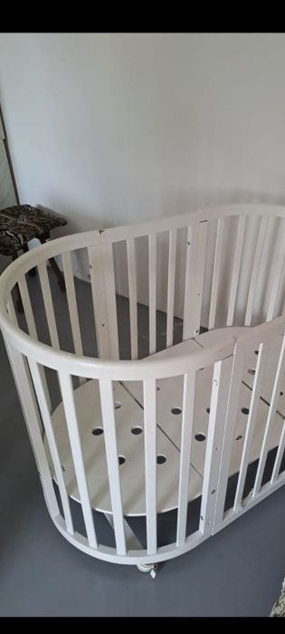 Детский манеж белый