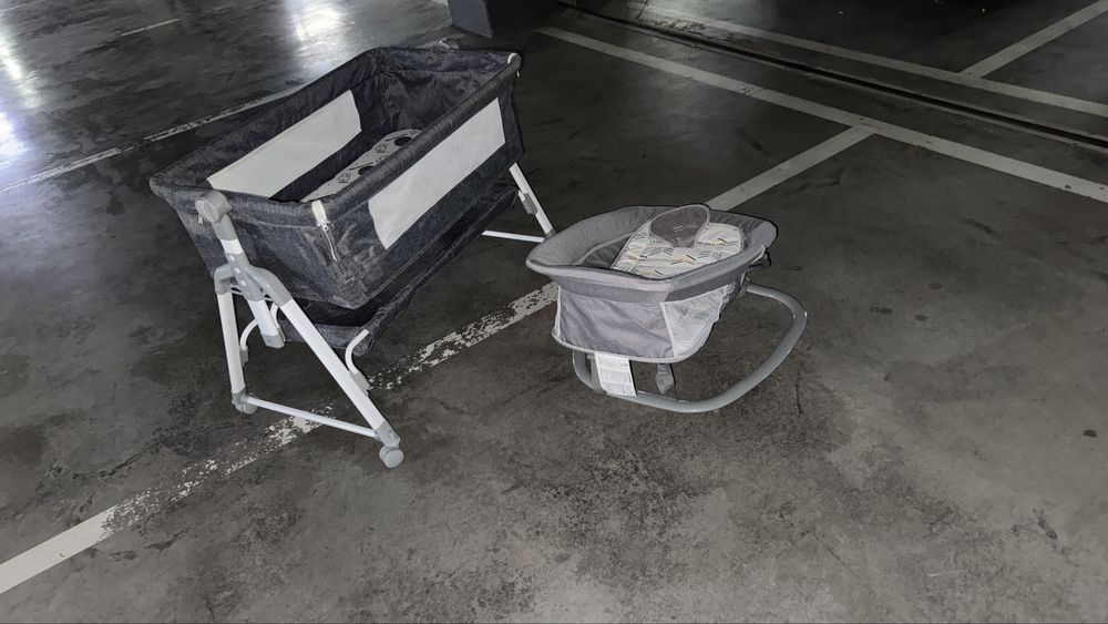 Детская кровать с шезлонгом