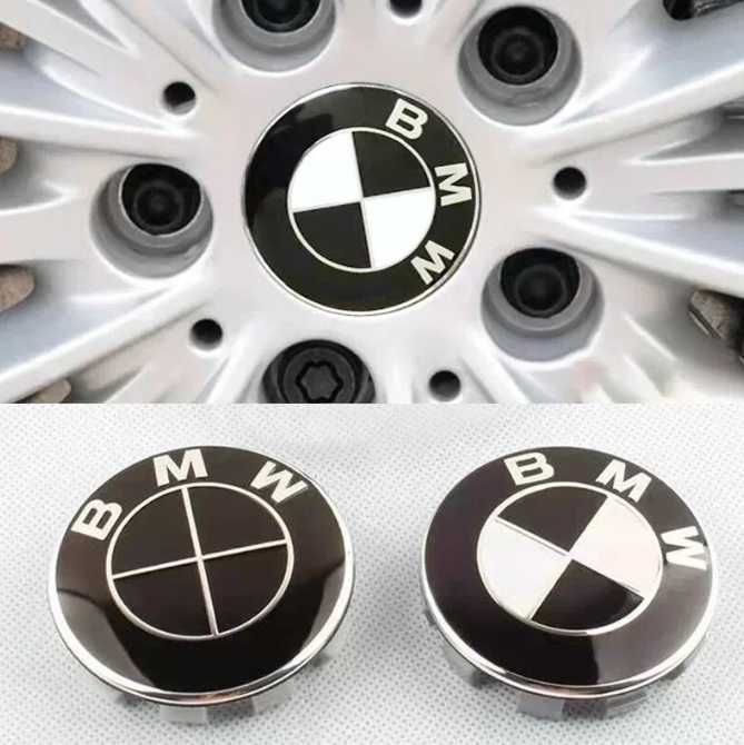 Capace jante BMW 68mm - Albastru/Alb, Negru, Alb-Negru, Aniversare
