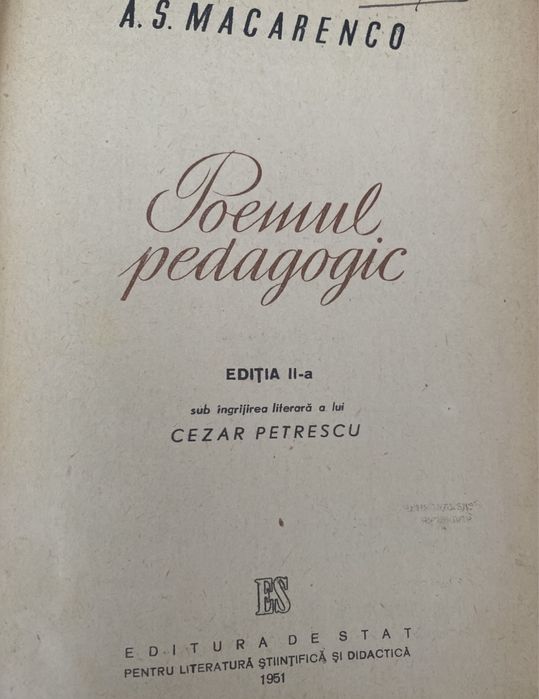 Macarenco-Poemul Pedagogic 1951