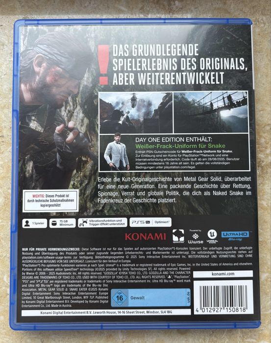 Metal Gear Solid Delta Snake EaterPlayStation 5