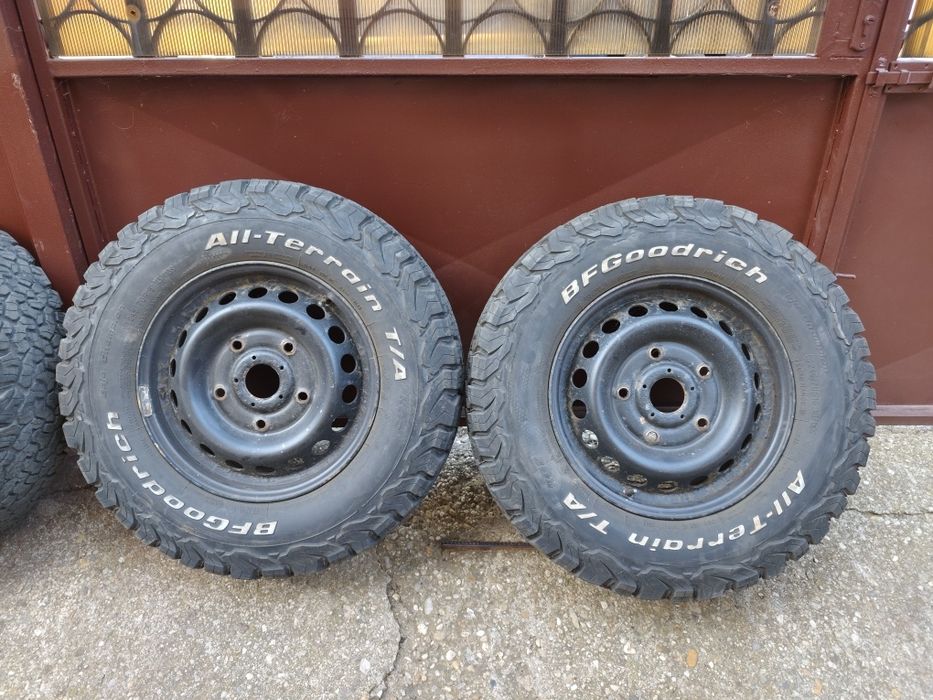 Set Roți Complete: Jante Tablă R16 Ford + Anvelope BFGoodrich All-Terrain T/A