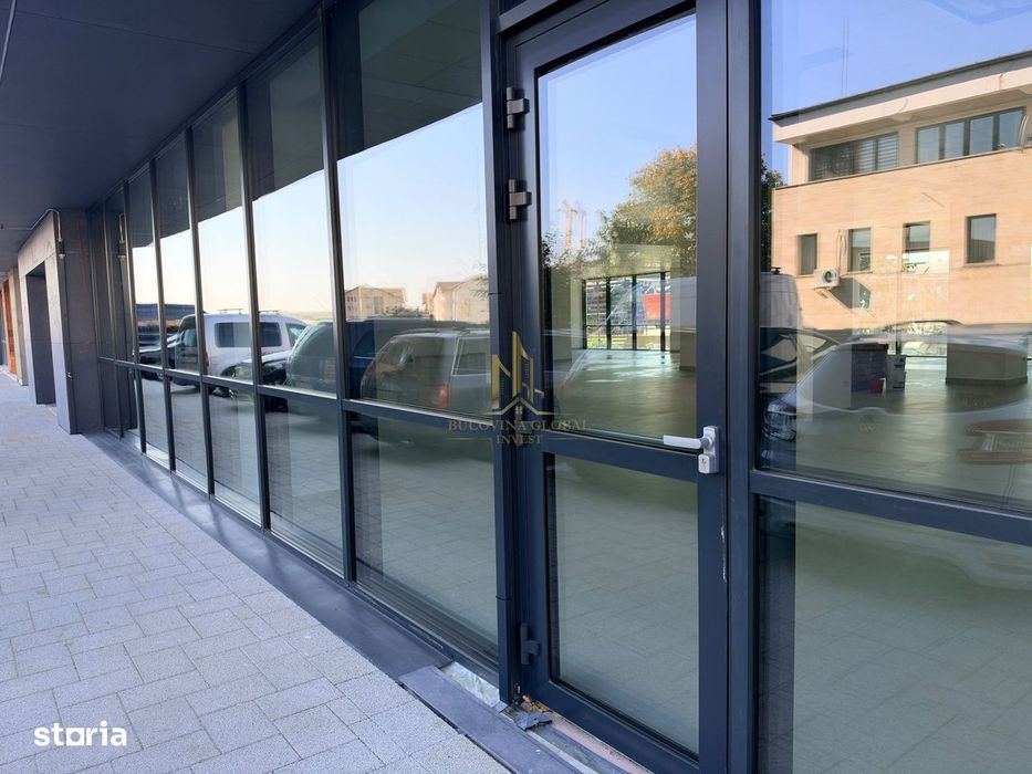 Spațiu comercial nou, 493.4 mp, vitrină 20 m, Suceava, zona Obcini