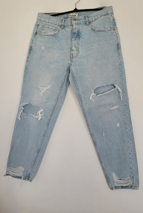 Blugi rupți  Pull&Bear mărimea 44 – denim albastru deschis
