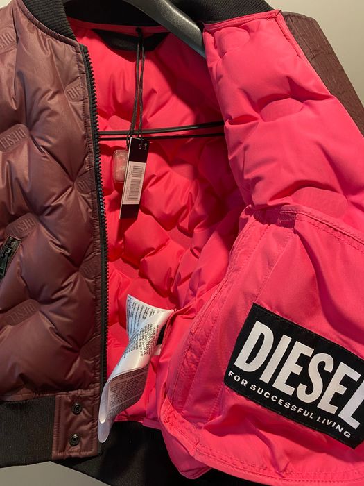 Diesel Avales дамско пухено бомбър яке – оригинал | Бордо | Ново с етикет