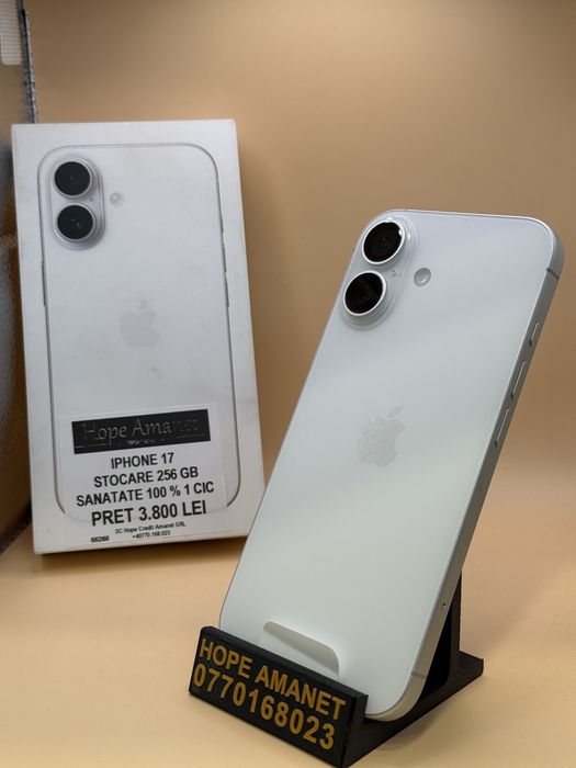 Hope Amanet P7 Iphone 17 256 Gb 1 ciclu incarcare