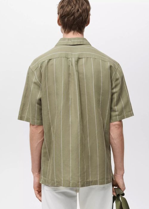 MANGO. Льняная рубашка. Дипломатика.  XXL