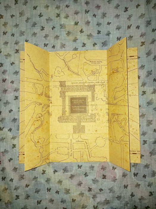 Автентична реплика на Хитроумната карта Хари Потър