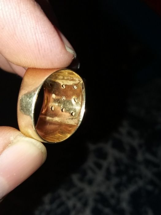 Inel ghiul Aur 14k cu 9 diamante taietura briliant certificat gemologi