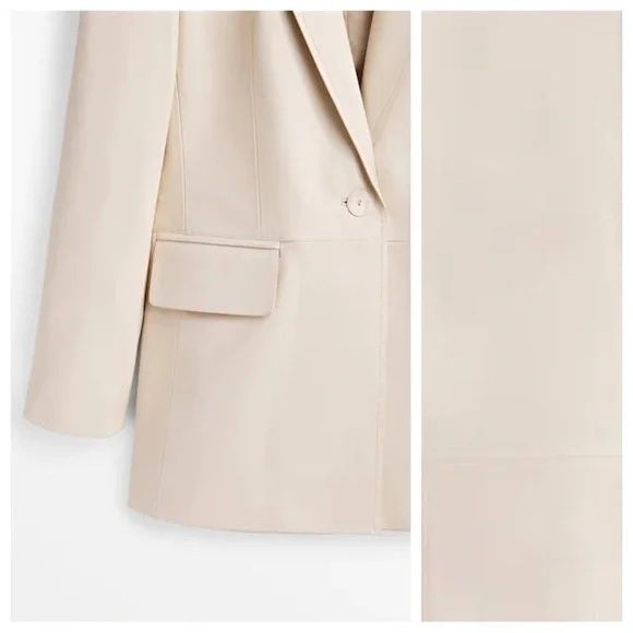 Sacou piele Massimo Dutti limited edition