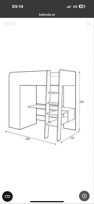 Vand - Paturi etajat copii  -stare excelentă!