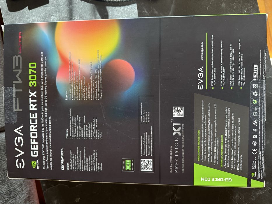 Продавам NVIDIA evga GeForce RTX 3070 FTW3 ULTRA 8GB – ТОП СЪСТОЯНИЕ