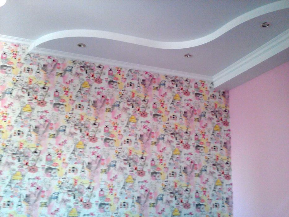 Поклейка обоев от 700 тг