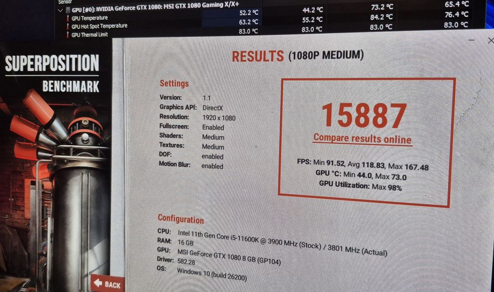 Placa video MSI GTX 1080 8GB GDDR5X 256bit Gaming X