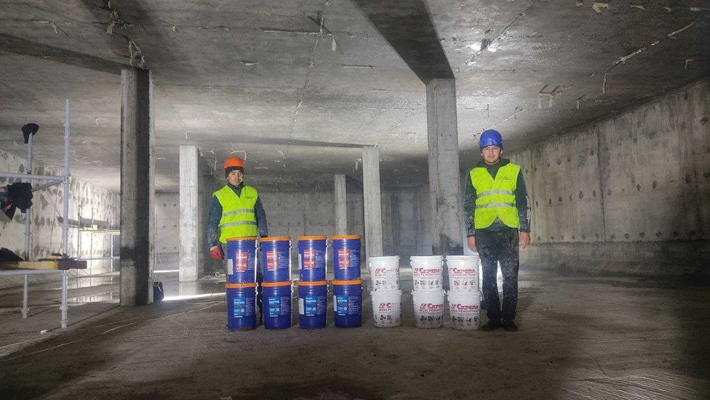 Гидроизоляция подземных парковок гаражей подвала лифтовых шахт приямко
