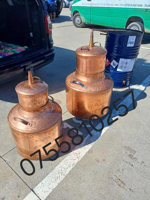 Cazan de țuică din cupru avem in stoc orce mărime se oferă garanției