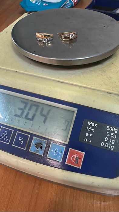 Золото сережки кольца