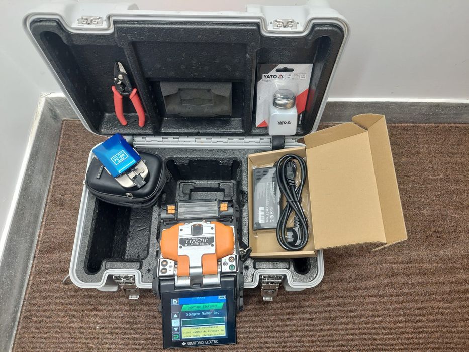Splicing machine fiber optic Sumitomo 71c aparat sudat fibra optica