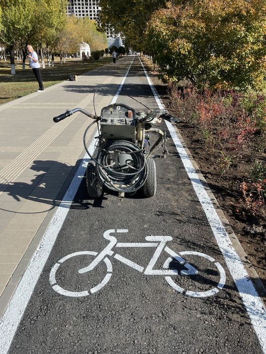 Разметка дорог,покраска