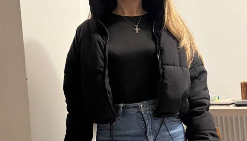 Jachetă neagră  scurtă H&M